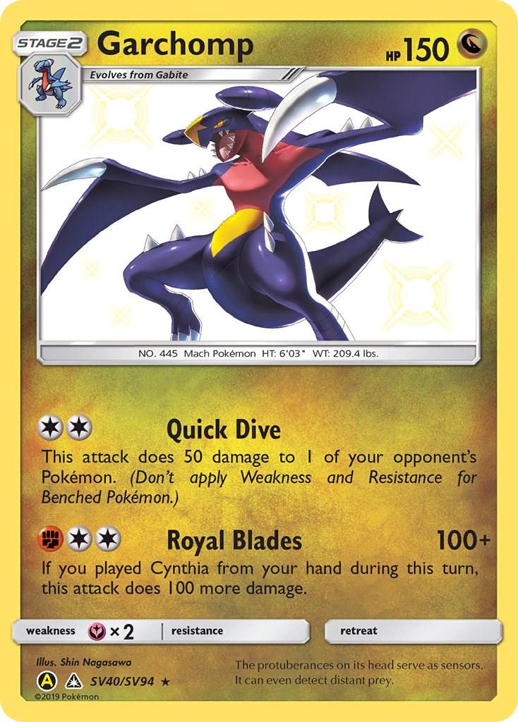 Hidden Fates Garchomp Pokémon card